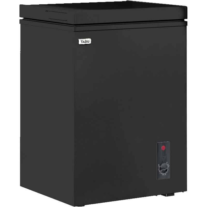 TABU 3.5 Cubic Feet Chest Freezer with Adjustable Temperature Controls